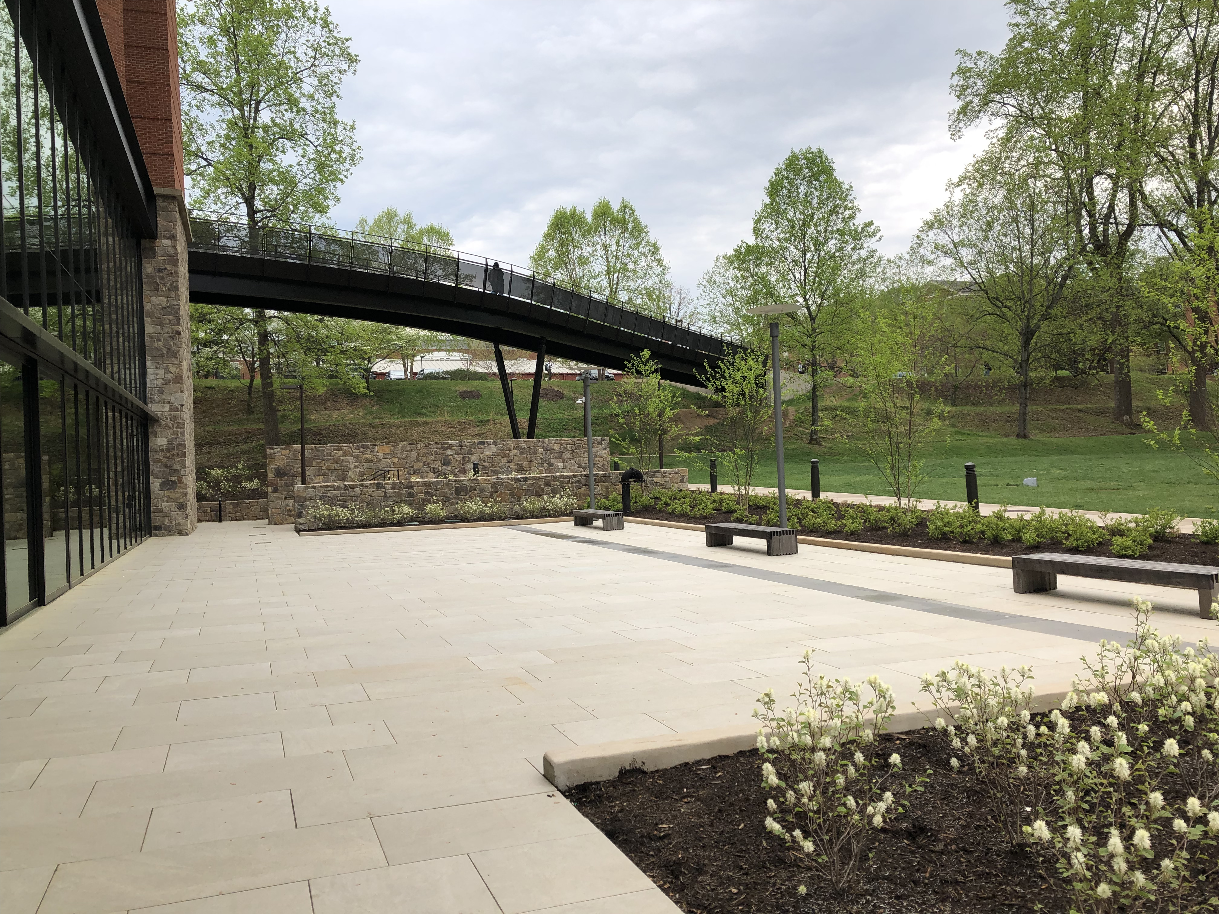 Western Terrace with view of bridge