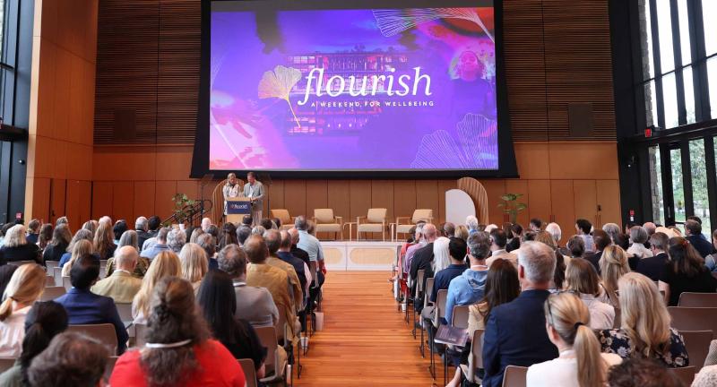 Opening ceremony for the Flourish weekend celebrating the Contemplative Commons